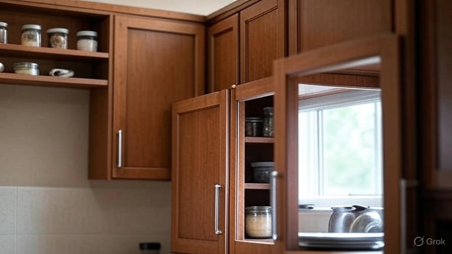 how deep are kitchen cabinets