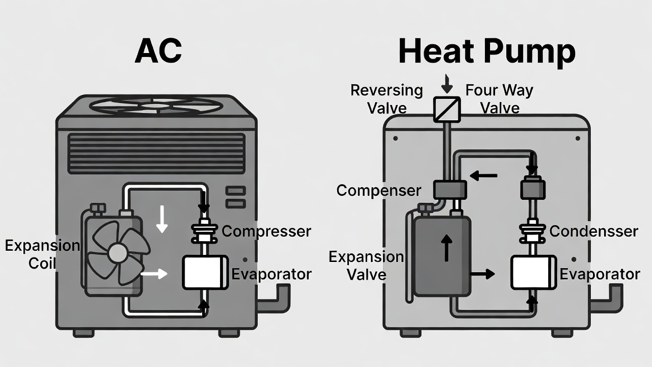 AC vs Heat Pump