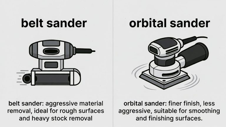 Belt Sander vs Orbital Sander