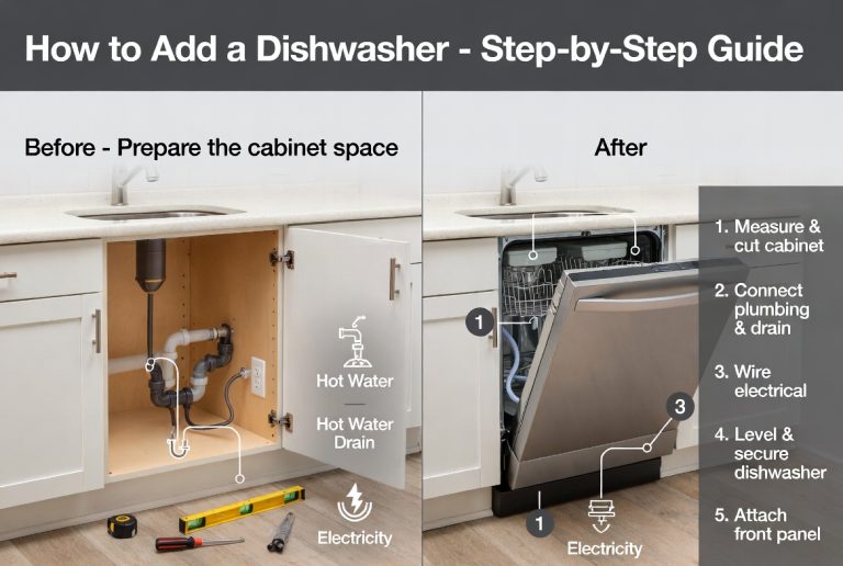 How to Add a Dishwasher