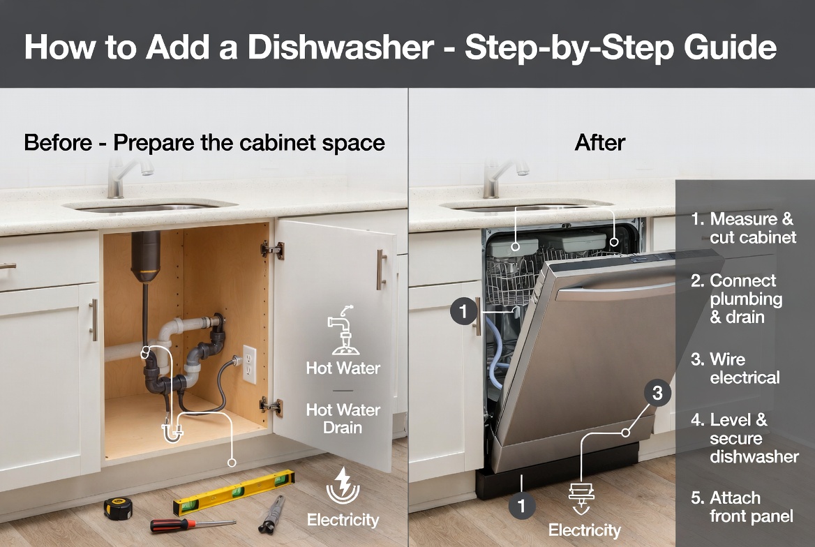 How to Add a Dishwasher