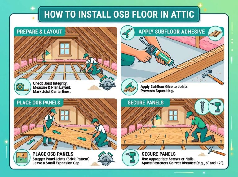 How to Install OSB Floor in Attic
