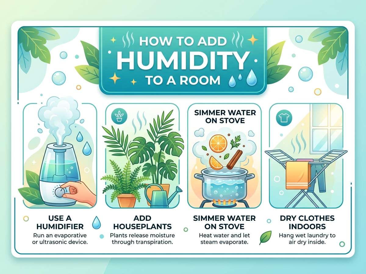 how to add humidity to a room