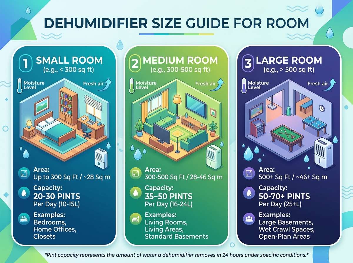 Dehumidifier Size Guide