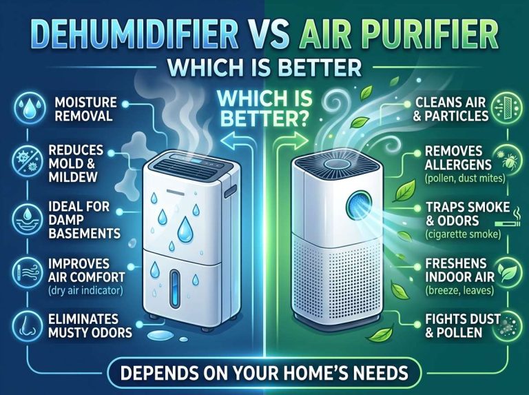 Dehumidifier vs Air Purifier Which Is Better