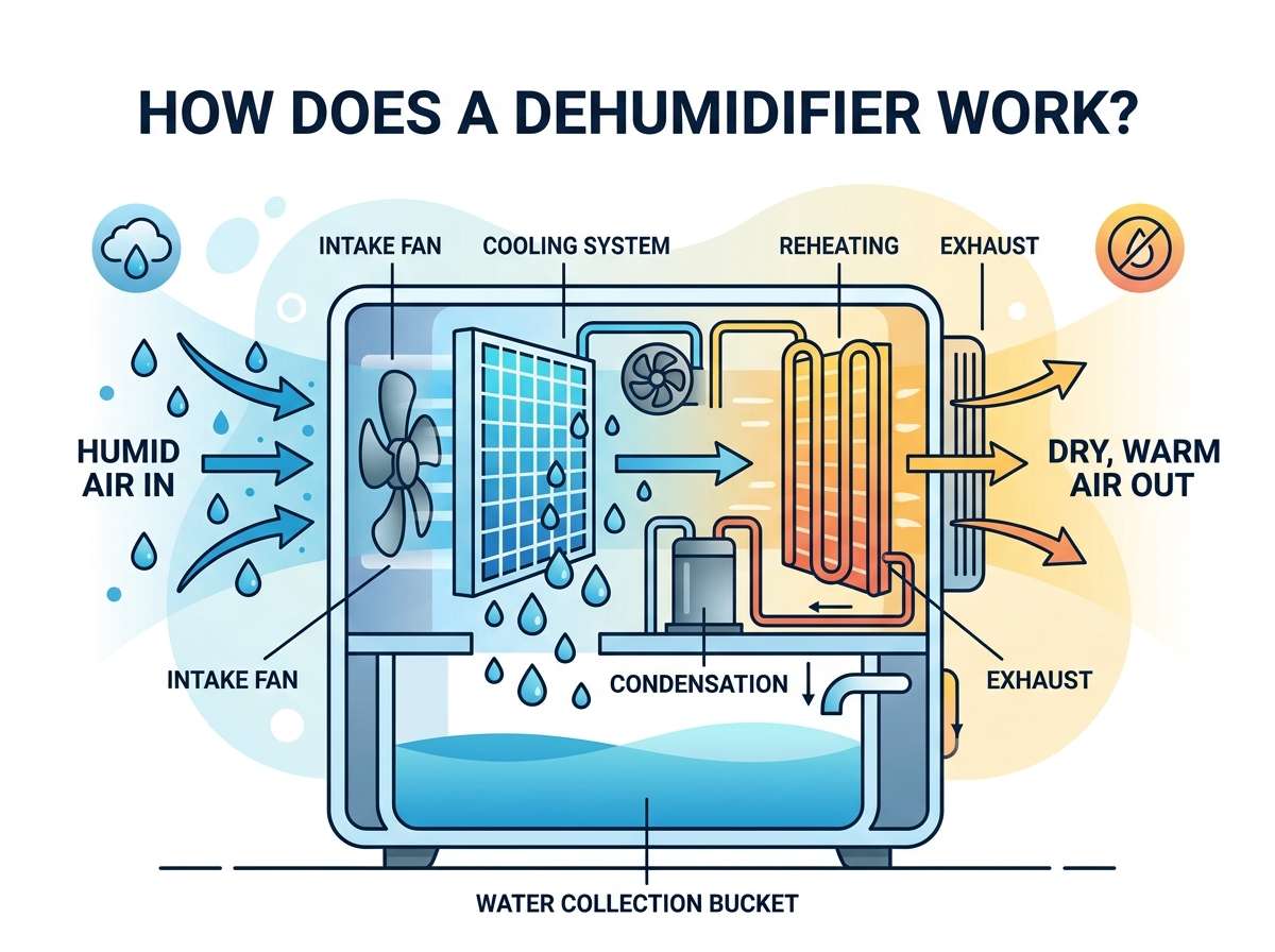 How Does a Dehumidifier Work?
