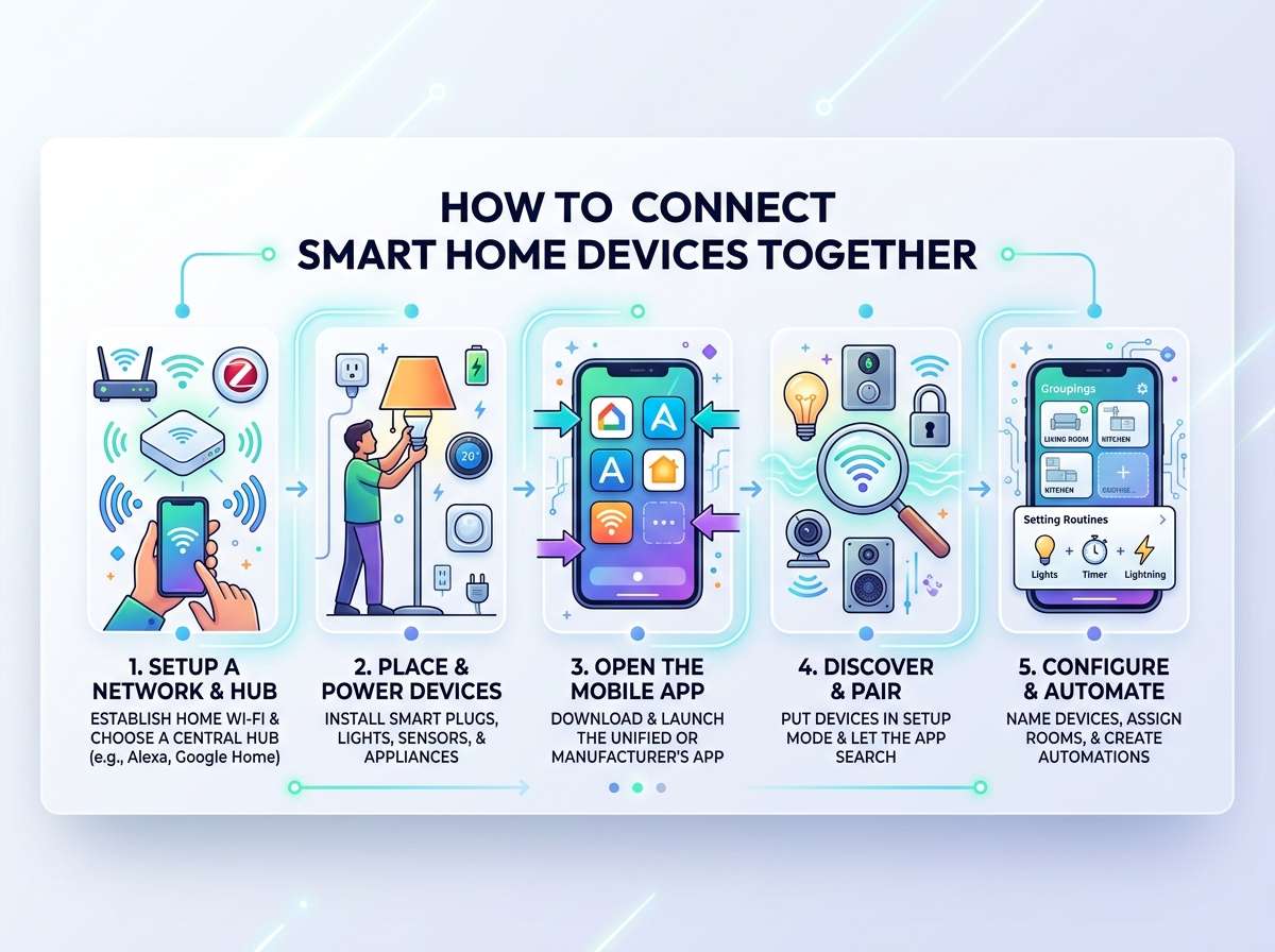 How to Connect Smart Home Devices Together