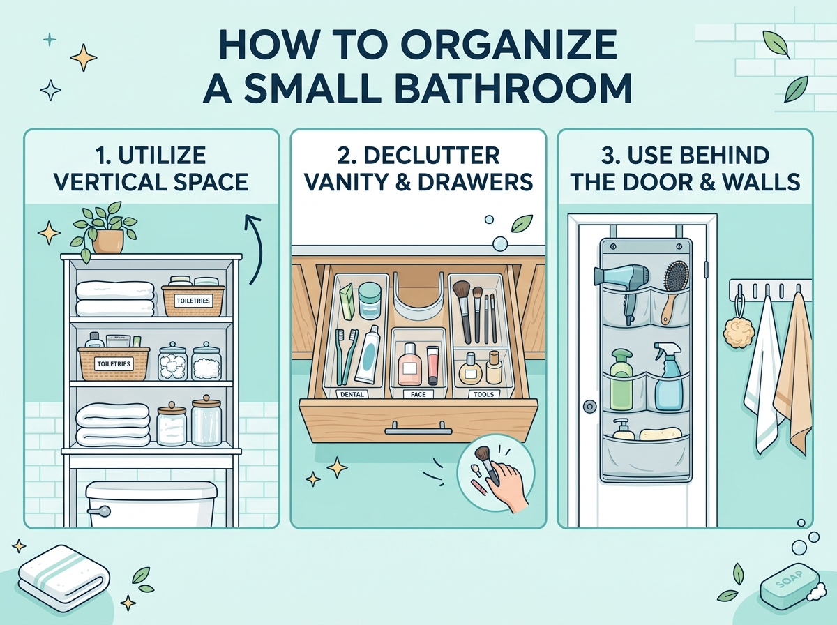 How to Organize a Small Bathroom