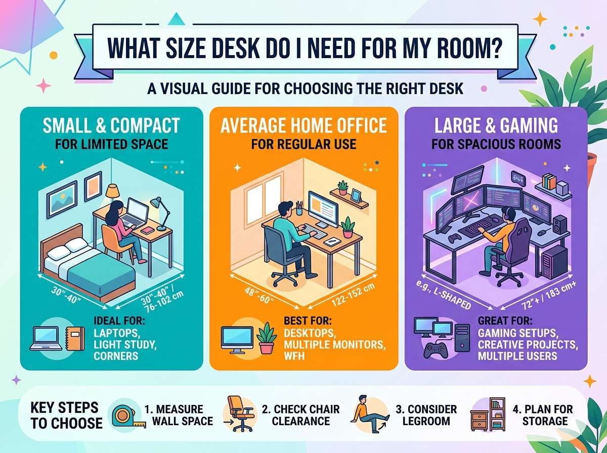 What Size Desk Do I Need for My Room?
