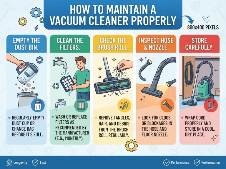 How to Maintain a Vacuum Cleaner Properly