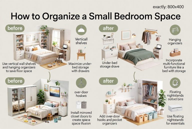 How to Organize a Small Bedroom Space