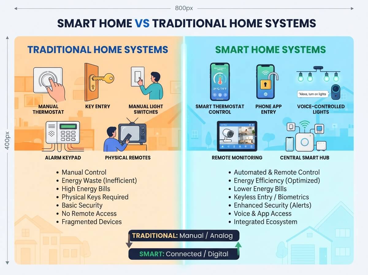 Smart Home vs Traditional Home Systems