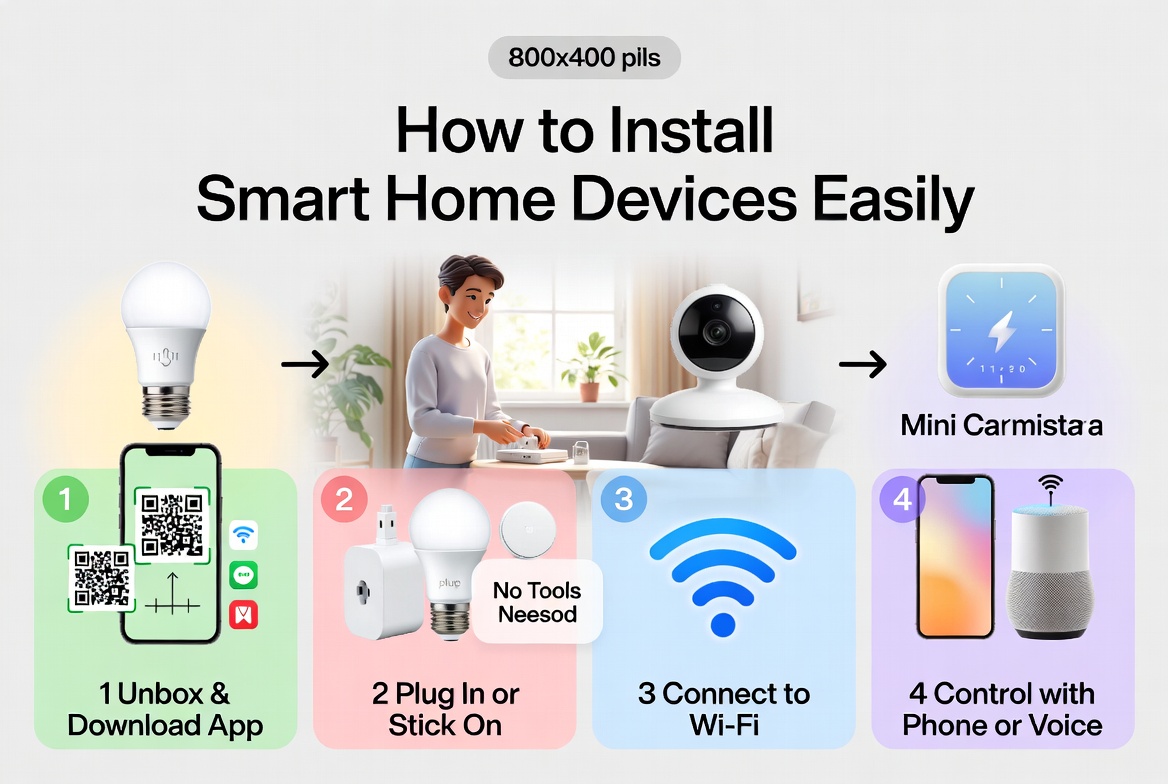 how to install smart home devices easily