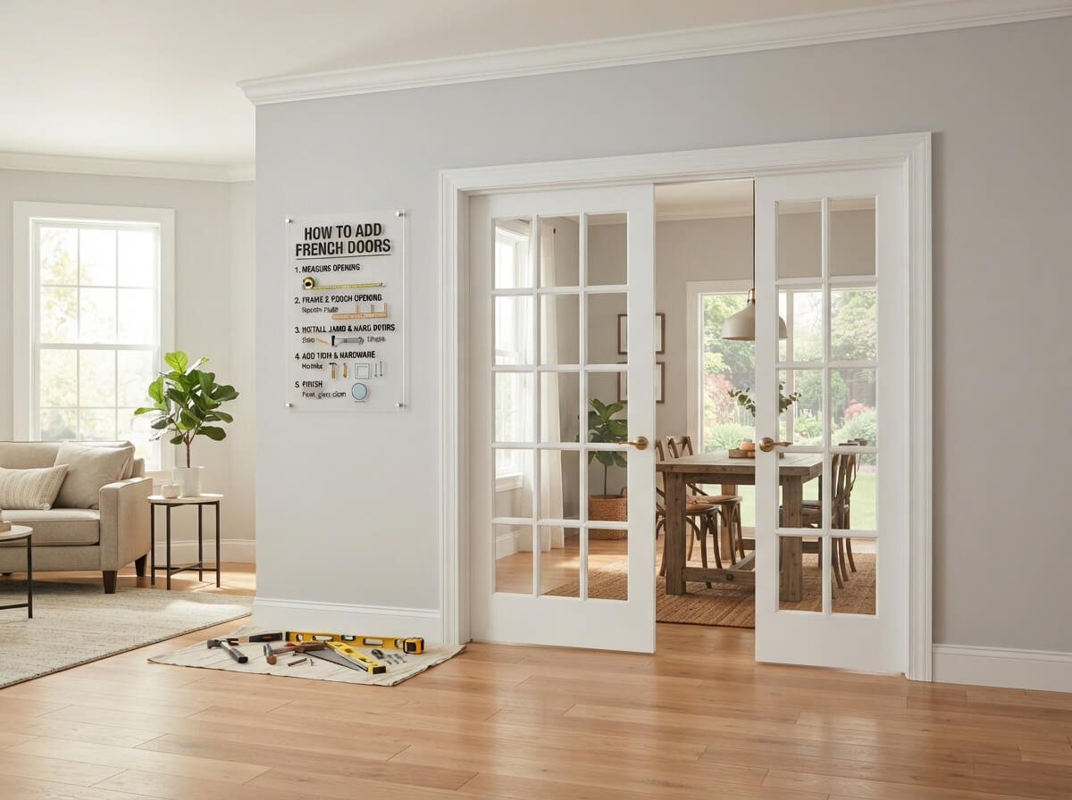 How to Add French Doors