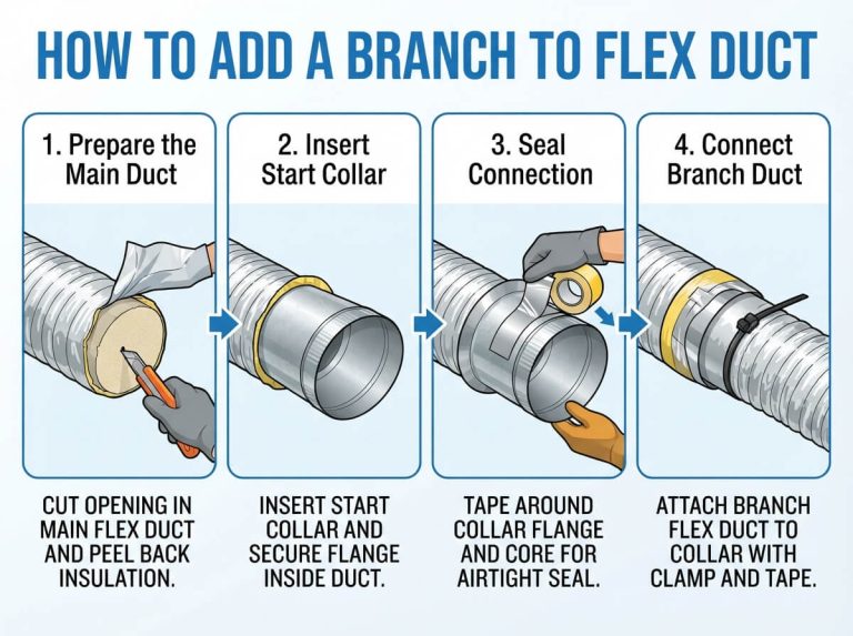 How to Add a Branch to Flex Duct