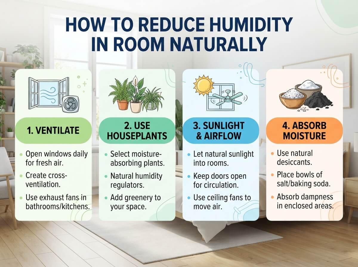 How to Reduce Humidity in Your Room Naturally