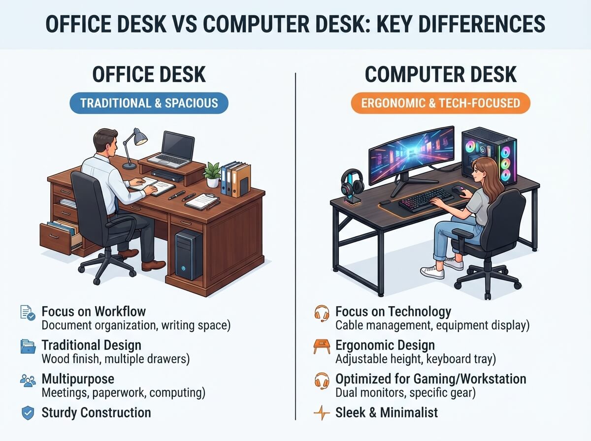 Office Desk vs Computer Desk