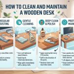 How to Clean and Maintain Your Wooden Desk